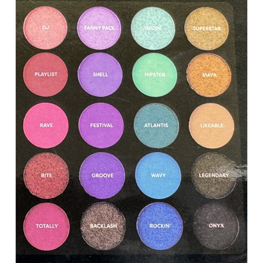 Profusion 35 Shade Festival Eyeshadow Palette Vibrant Multi-Finish Makeup NEW - Picture 7 of 7